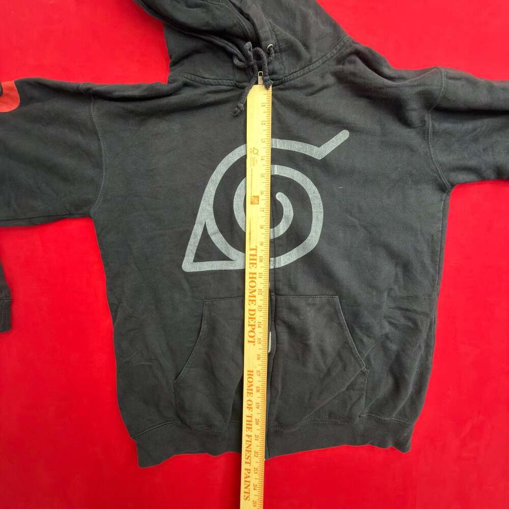 Vintage 2002 Shonen Jump’s Naruto Kakashi Graphic Zip Up Black Hoodie Size Mediu - Picture 3 of 8